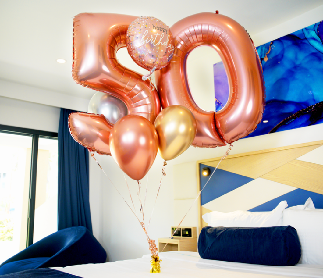 Happy Birthday (numbers and small balloons)